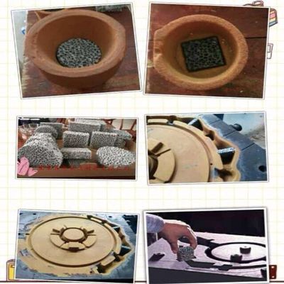 Filtros de espuma cerâmica de ferro fundido de grande resistência para silício de carbono e honeycomb
