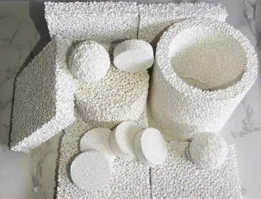0.01mm Filtro de espuma cerâmica de moldagem para fundição de alumínio em qualquer forma