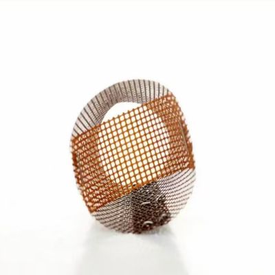 Customize largura Cap e disco Filtro de latão malha de fio para alcalino-livre Filtro de fibra de vidro