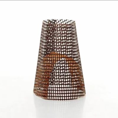 Customize largura Cap e disco Filtro de latão malha de fio para alcalino-livre Filtro de fibra de vidro