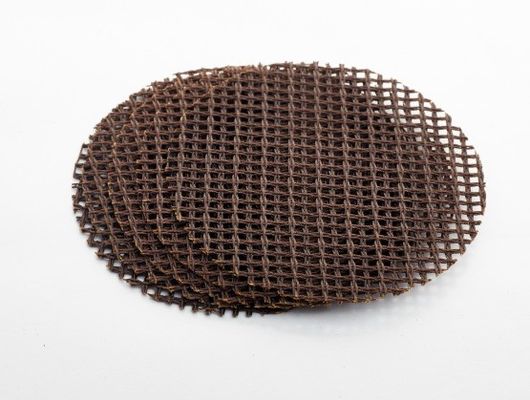 Capela de filtro de líquido em forma de taça/filtro de fio de malha Capela e disco de malha de fibra de vidro de alta silicose