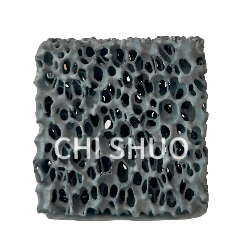 Placa de filtro de espuma cerâmica de carburo de silício cinza para fundição 0,01 mm