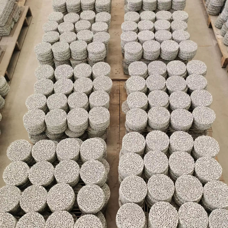Filtro de espuma cerâmica PLP com 10 ppi a 80 ppi