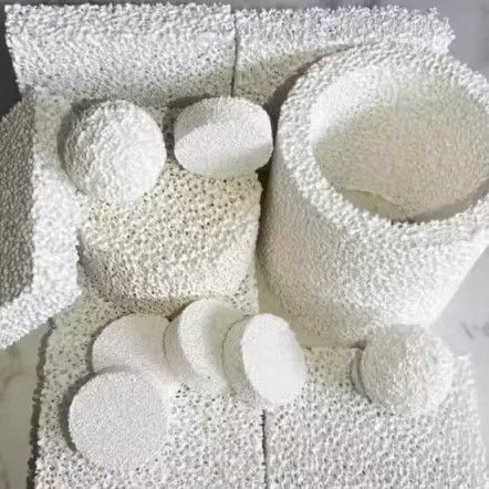 ISO9001 Certificado Desenhos personalizados Filtro de espuma cerâmica para fundição Filtro à prova de fogo
