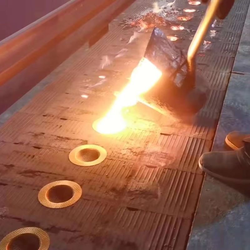 Folha de filtro de fusão de metal para fins de filtragem de líquidos