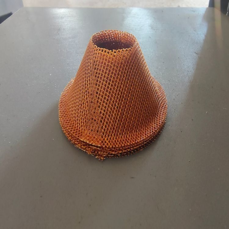 Filtro de fundição de fibra de vidro de material elevado Malha de filtro à prova de fogo Estriador de fundição de fibra de vidro